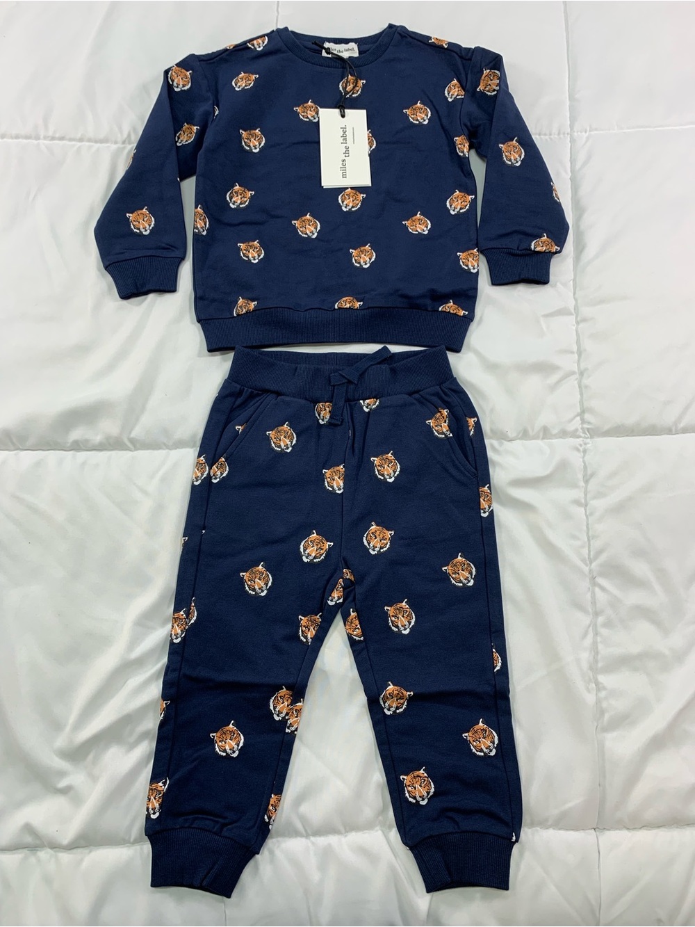 New miles the label sweater and pants size 18 M